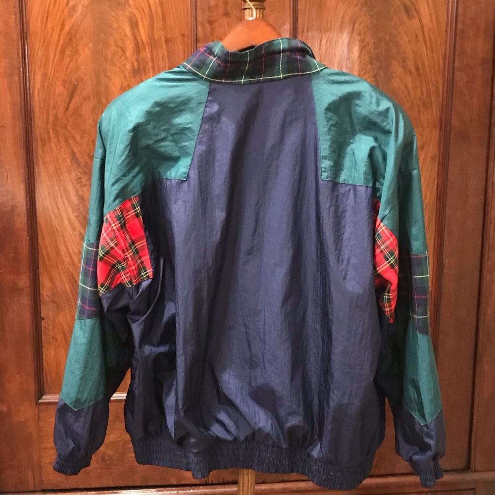 Plaid Patchwork Windbreaker Track Suit. Vintage W… - image 8